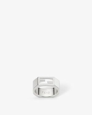 Fendi Baguette Ring - White