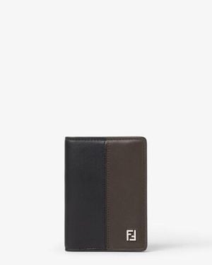 Fendi Ff Double Card Holder - Black