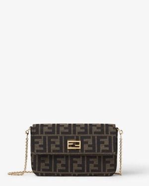 Fendi Tube Wallet On Chain - Black