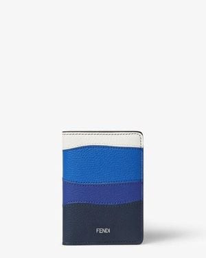 Fendi Colorblock Card Case - Blue