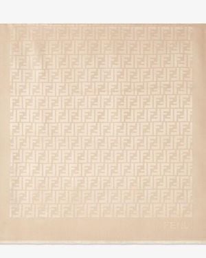 Fendi Ff Stole - Natural