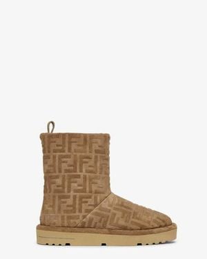 Fendi Low Boots Apres Chic - Brown