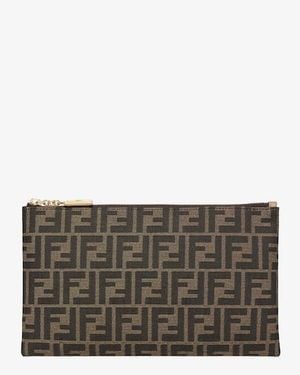 Fendi Italian Clutch - Gray