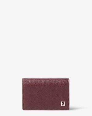 Fendi Ff Card Holder - Purple