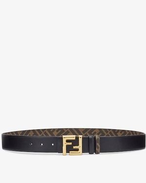 Fendi Ff Rounded Belt - Black