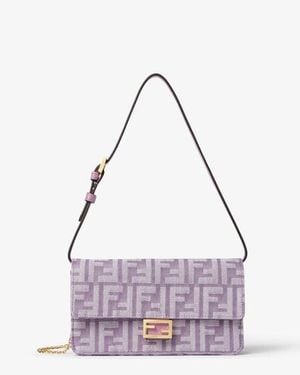 Fendi Wallet On Chain Baguette - Purple