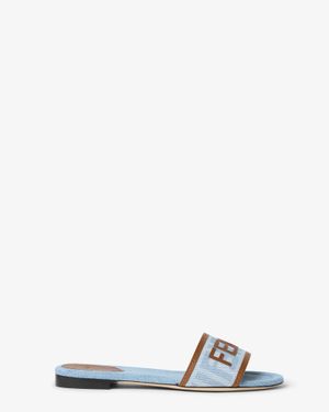 Fendi Sunshine Slides Light - Blue