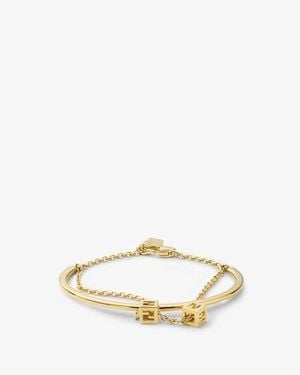 Fendi Faces Bracelet - Metallic