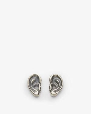 Fendi Little-Ear Earrings - Metallic