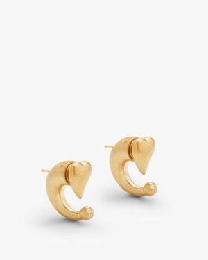 Fendi Heartbeat Earrings - Metallic