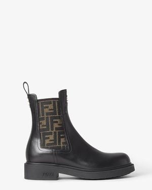 Fendi Filo Biker Boots - Black