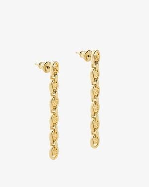 Fendi Orbit Pendant Earrings - Metallic