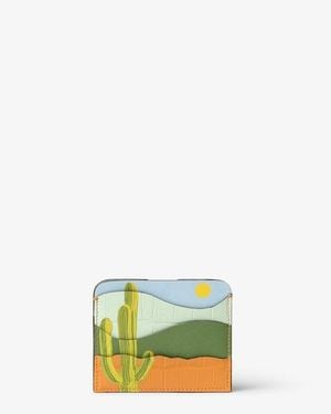 Fendi Postcards Card Case - Green