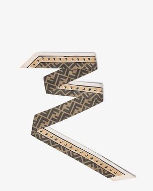 Fendi Silk Foulard - Metallic