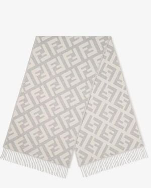 Fendi Ff Scarf - Gray