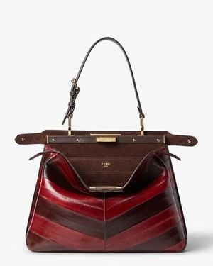 Fendi Peekaboo Soft Medium - Red