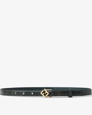 Fendi Ff Diamonds Belt - Black