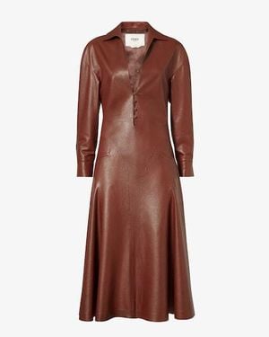 Fendi Leather Dress - Brown