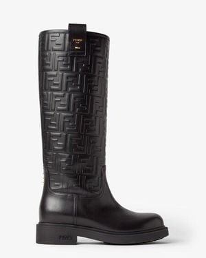 Fendi Leather Boots - Black
