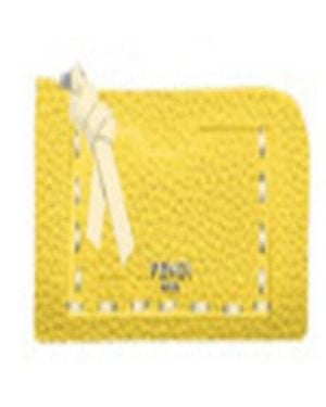 Fendi Peekaboo Card Case - Yellow