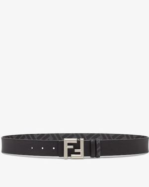 Fendi Ff Rounded Belt - Black