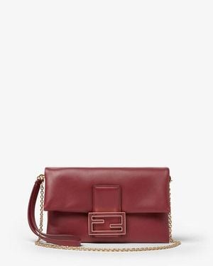 Fendi Mamma Baguette Pouch - Red