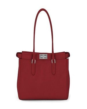 Fendi Peekaboo Tote Small - Red