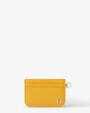 Fendi Ff Card Case - Yellow