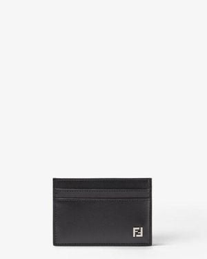 Fendi Ff Squared Card Holder - Black