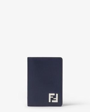 Fendi Ff Squared Card Holder - Blue