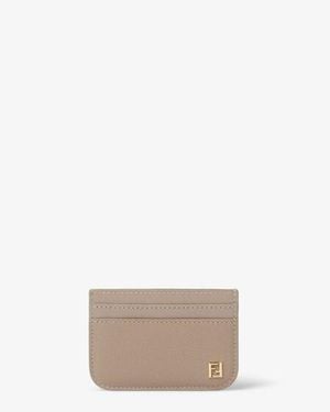 Fendi Ff Card Case - Gray