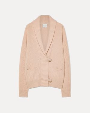 forte_forte Cardigan A Costa Inglese - Neutro