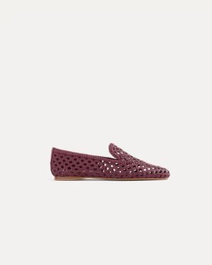 forte_forte Mocassino Intrecciato A Mano - Viola