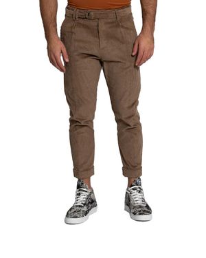 Officina 36 Cotton Corduroy Trousers - Braun