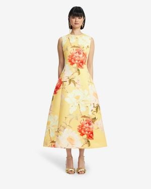LEO LIN Cleo Sleeveless Midi Dress - Metallic