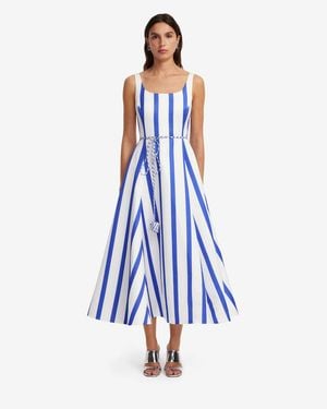 LEO LIN Serafina Striped Maxi Dress - Blue