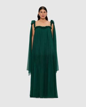LEO LIN Camilla Draped Floor Length Dress - Green