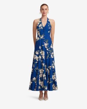 LEO LIN Juliette Halterneck Maxi Dress - Blue