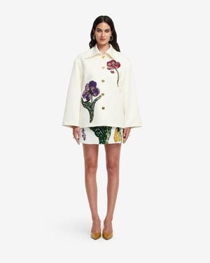 LEO LIN Leyna Embellished Jacket - White
