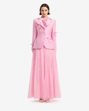 LEO LIN Annika Bow Blazer - Pink