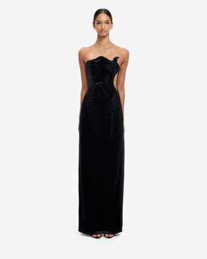 LEO LIN Marilyn Velvet Gown - Black