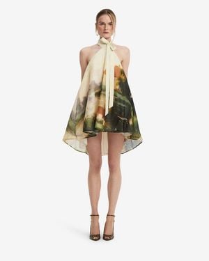 LEO LIN Eloise Halterneck Mini Dress - Green