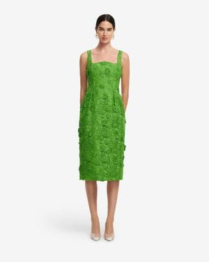 LEO LIN Larissa Lace Midi Dress - Green