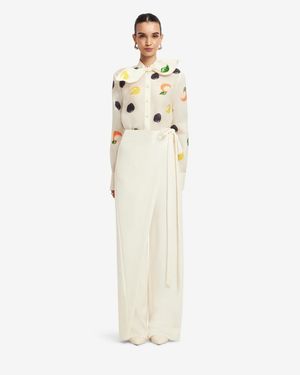 LEO LIN Cora Bow Blouse - White