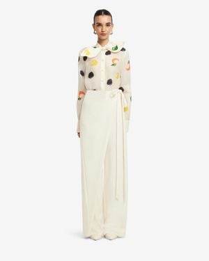 LEO LIN Felicity Wrap Pants - White