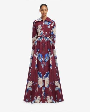 LEO LIN Josephine Silk Gown - Red