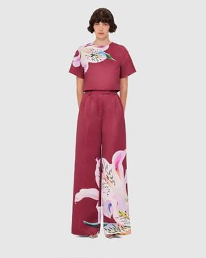 LEO LIN Indie Sleeve Top - Red