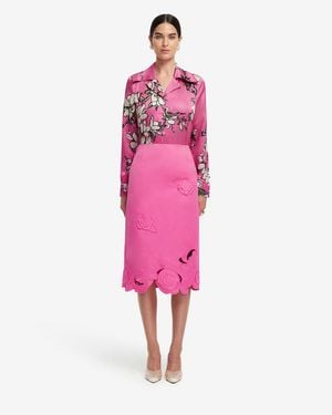 LEO LIN Sandra Silk Blouse - Pink