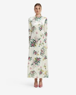 LEO LIN Cassandra Velvet Maxi Dress - Green