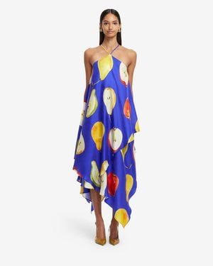 LEO LIN Sally Halterneck Maxi Dress - Blue
